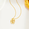 Multifunctional Twowear Love Fourleaf Clover Necklace For Women Titanium Steel Geometric Design