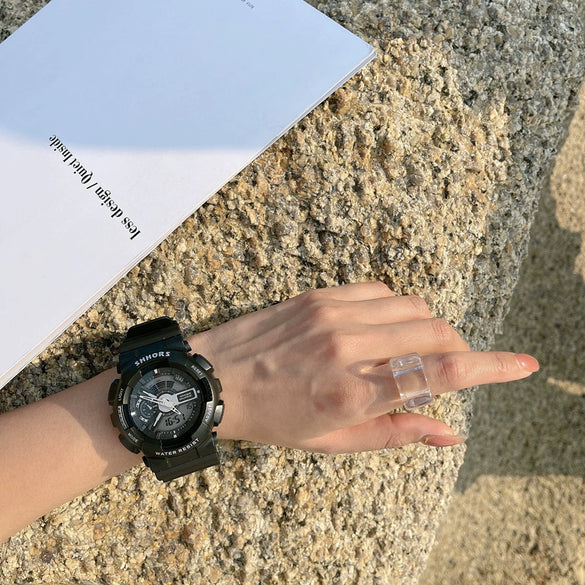 Multifunctional Unicorn Electronic Watch Plastic Case Plastic Mirror Silicone Strap Leisure Style Waterproof For Students