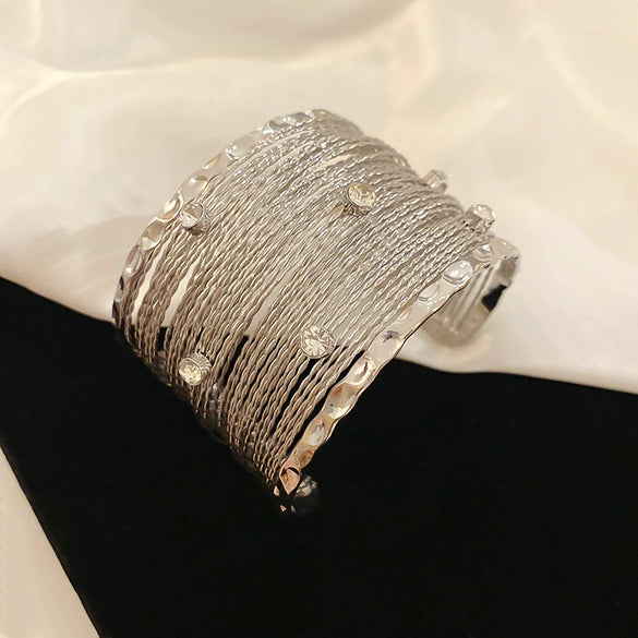 Multilayer Hollow Winding Alloy Bracelet With Highend And Geometric Style Electroplated For Women