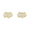 Multilayer Metal Alloy Ear Ring For Women With Electroplating Treatment Elegant Light Luxury Highend Sense