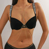 Multilayer Rhinestone Pearl Body Chain
