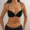 Multilayer Rhinestone Pearl Body Chain