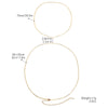 Multilayer Rhinestone Pearl Body Chain