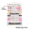 Multilayer Stacking Combination Bracelet Soft Clay Handmade Bohemian Letter Beads Jewelry For Unisex
