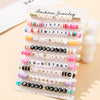 Multilayer Stacking Combination Bracelet Soft Clay Handmade Bohemian Letter Beads Jewelry For Unisex