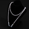 Multilayered Pearl Jewelry Set For Women Alloy Regular Chain Geometric Design