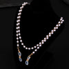 Multilayered Pearl Jewelry Set For Women Alloy Regular Chain Geometric Design