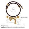 Multipendant Bracelet 316L Stainless Steel 18K Gold Plated Fashion Style
