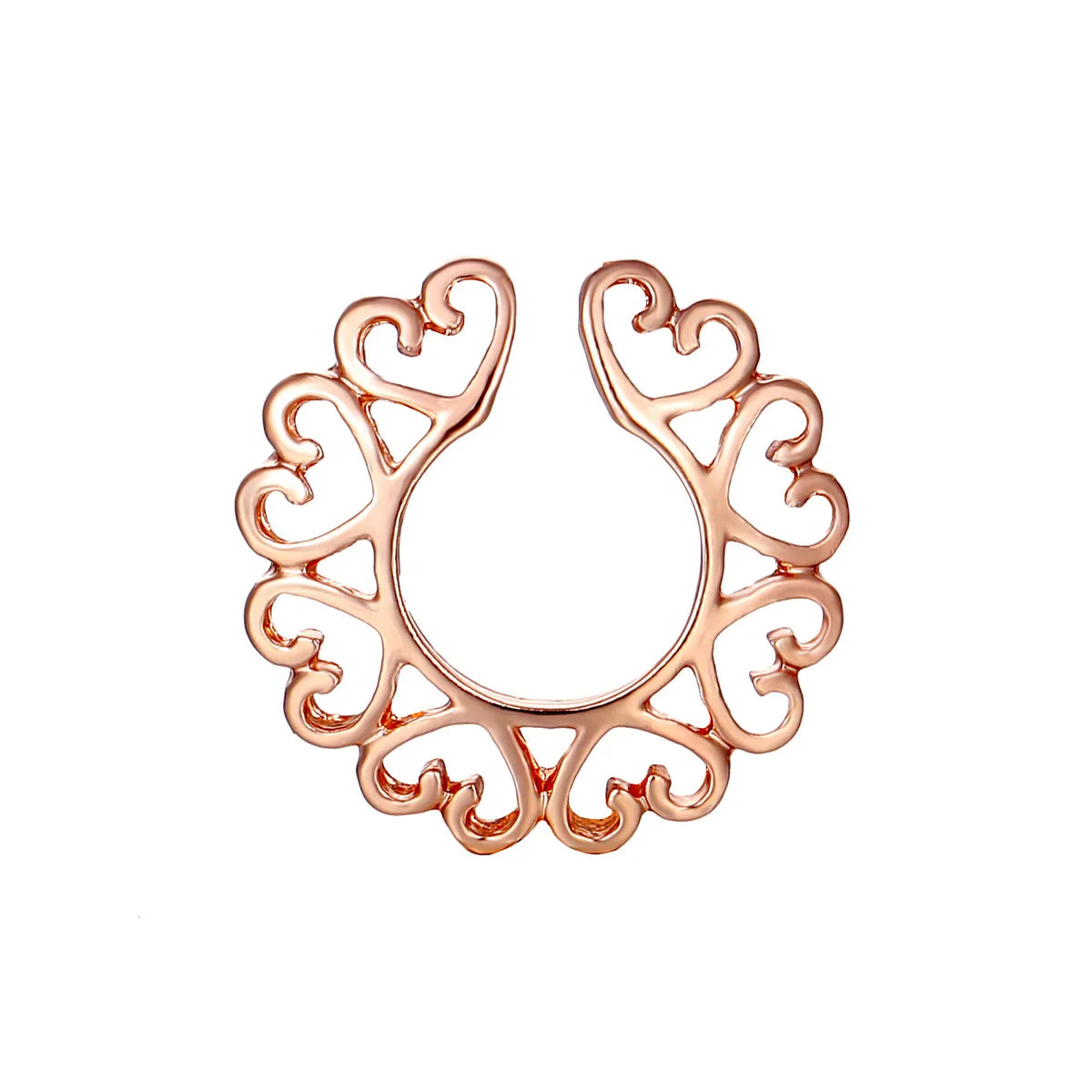 Multiple Heart-Shaped Combination Poleless Fake Breast Ring