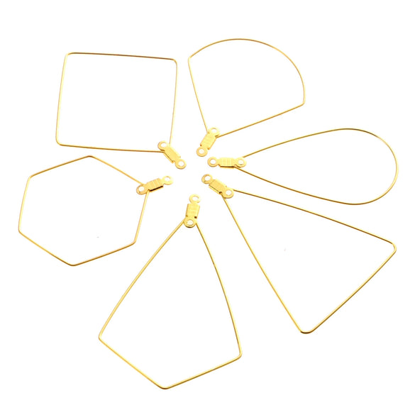 Multishape Stainless Steel Beaded Hanging Earrings Accessories With Electroplating Treatment