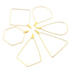 Multishape Stainless Steel Beaded Hanging Earrings Accessories With Electroplating Treatment