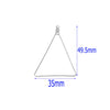 Multishape Stainless Steel Beaded Hanging Earrings Accessories With Electroplating Treatment