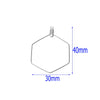 Multishape Stainless Steel Beaded Hanging Earrings Accessories With Electroplating Treatment