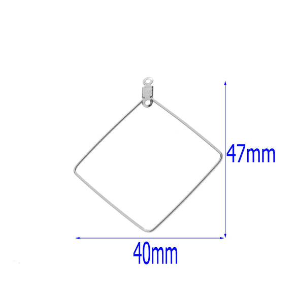 Multishape Stainless Steel Beaded Hanging Earrings Accessories With Electroplating Treatment