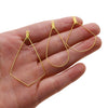 Multishape Stainless Steel Beaded Hanging Earrings Accessories With Electroplating Treatment