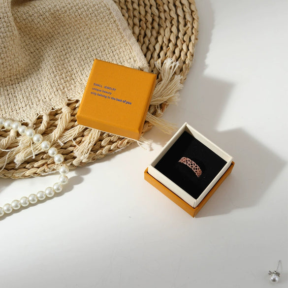 Multistyle Jewelry Packaging Box For Rings And Earrings Made Of Paper And Cardboard