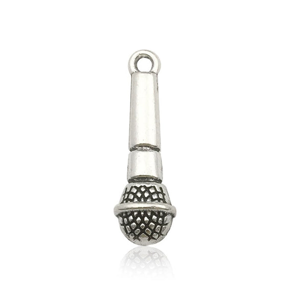 Music Series Accessories Alloy Handmade Musical Instruments Pendant With Electroplating