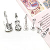 Music Series Accessories Alloy Handmade Musical Instruments Pendant With Electroplating