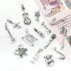Music Series Accessories Alloy Handmade Musical Instruments Pendant With Electroplating