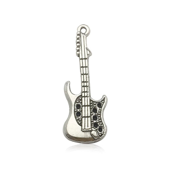 Music Series Accessories Alloy Handmade Musical Instruments Pendant With Electroplating