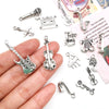 Music Series Accessories Alloy Handmade Musical Instruments Pendant With Electroplating