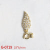Nail Art Jewelry Metal Zircon Simple Style Flower Pattern Leaves Rabbit Pendant