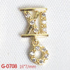 Nail Art Jewelry Metal Zircon Simple Style Flower Pattern Leaves Rabbit Pendant