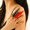 Nail Ring Accessories Iron Geometric Baking Paint Ins Style For Women And Unisex