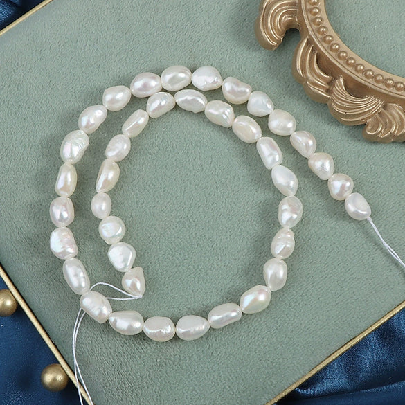 Naked Freshwater Pearl Specialshaped Doublesided Light Straight Hole