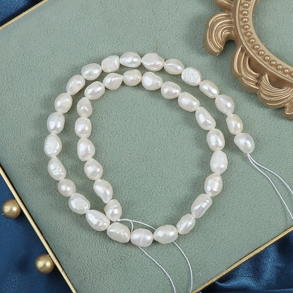 Naked Freshwater Pearl Specialshaped Doublesided Light Straight Hole