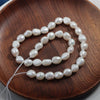 Naked Freshwater Pearls Light Baroque Style Straight Hole