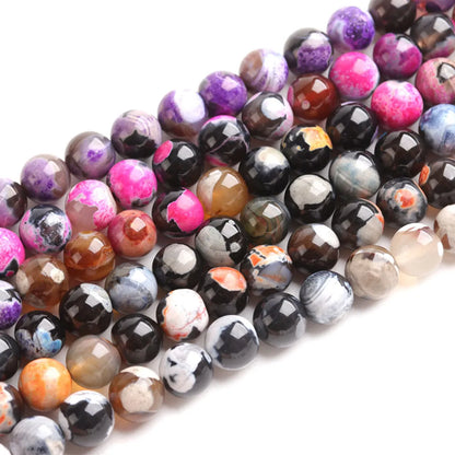 Diameter 10mm Diameter 6 Mm Diameter 8mm Hole 1~1.9mm Agate Round Beads