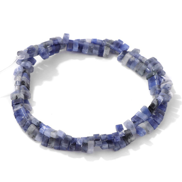 Natural Agate Rectangular Double Hole Beads Diy Handmade Beaded Bracelet Ring Decoration Accessories