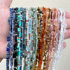 Natural Agate Rectangular Double Hole Beads Diy Handmade Beaded Bracelet Ring Decoration Accessories