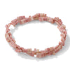 Natural Agate Rectangular Double Hole Beads Diy Handmade Beaded Bracelet Ring Decoration Accessories