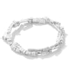 Natural Agate Rectangular Double Hole Beads Diy Handmade Beaded Bracelet Ring Decoration Accessories