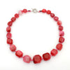 Natural Agate Rhombus Pendant Necklace With Stone Chain Medieval Style Creative Jewelry