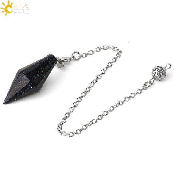 Natural Amethyst Crystal Hexagonal Pyramid Pendant Minimalist Cone Section Stone Jewelry Pendant