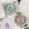 Natural Amethyst Stone Butterfly Pendant Necklace With Oblate Beads Minimalist Crystal Ball Chain Jewelry For Women