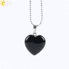 Natural Amethyst Stone Pendant Necklace With Copper Chain Elegant Holiday Gift Jewelry For Women