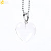 Natural Amethyst Stone Pendant Necklace With Copper Chain Elegant Holiday Gift Jewelry For Women