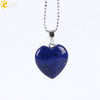 Natural Amethyst Stone Pendant Necklace With Copper Chain Elegant Holiday Gift Jewelry For Women