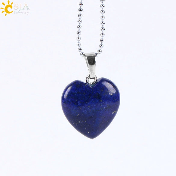 Natural Amethyst Stone Pendant Necklace With Copper Chain Elegant Holiday Gift Jewelry For Women
