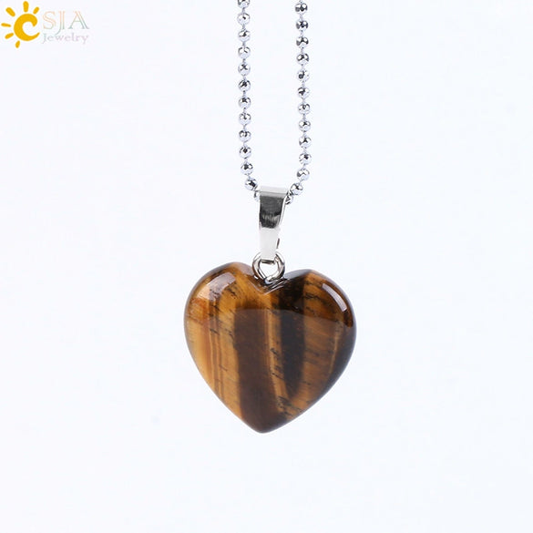 Natural Amethyst Stone Pendant Necklace With Copper Chain Elegant Holiday Gift Jewelry For Women