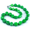 Natural Crystal Agate Jade Irregular Polished Necklace