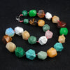 Natural Crystal Agate Jade Irregular Polished Necklace