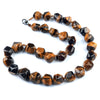 Natural Crystal Agate Jade Irregular Polished Necklace