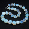 Natural Crystal Agate Jade Irregular Polished Necklace