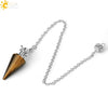 Natural Crystal Conical Pendant Head Jewelry Minimalist Amethyst Powder Crystal And Green Crystal Home Decoration Unisex