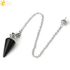 Natural Crystal Conical Pendant Head Jewelry Minimalist Amethyst Powder Crystal And Green Crystal Home Decoration Unisex